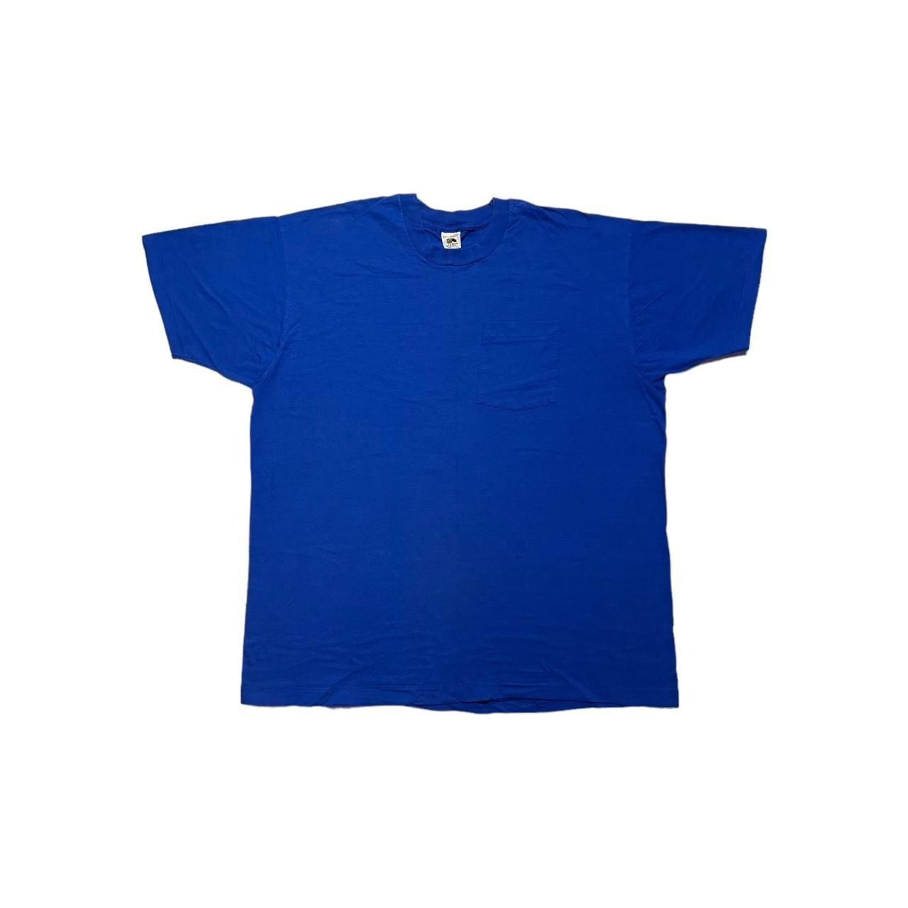 Vintage Fruit Of The Loom Selvedge Pocket Blank T Shirt