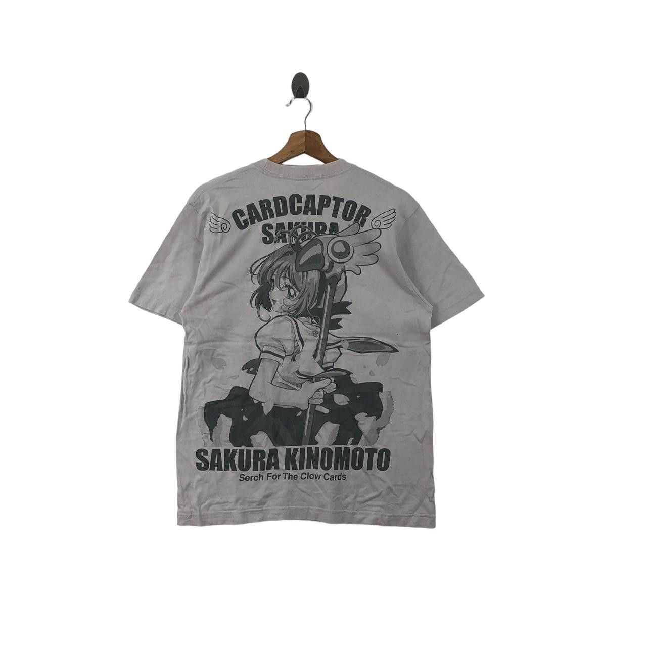 Anime Cardcaptor Sakura Kinomoto Anime Manga Tee Shirt Clow Cards