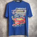 Vintage Food City 500 Racing Bristol Blue Graphic T Shirt Hoodie, Sweatshirt | FlexRushtees.com