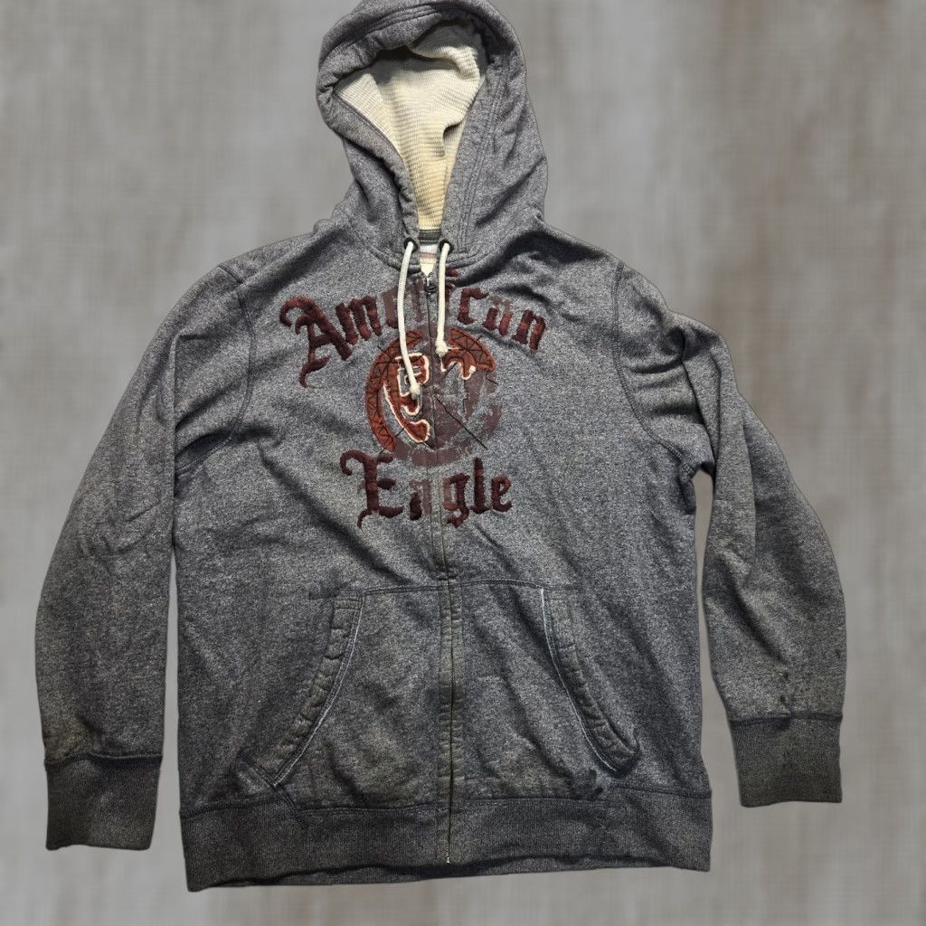 Eagle Outfitters American Eagle Outfitters Hoodie Mens Xl Gray Sweatshirt Long Sleeve Pullo