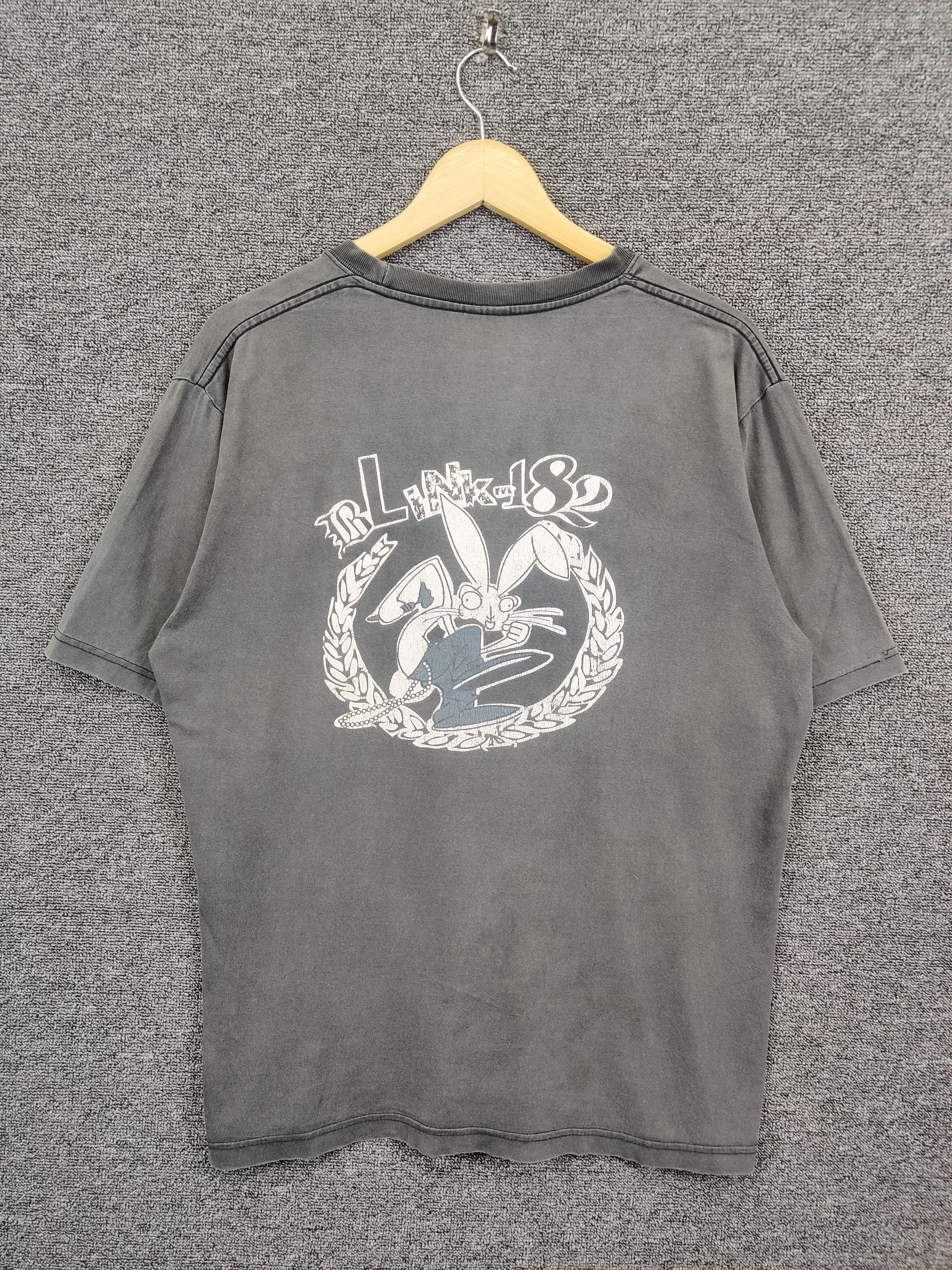 Band Tees Vintage Blink 182 Punk Rock Bunny Rabbit Band Tee Tshirt Hoodie, Sweatshirt | FlexRushtees.com