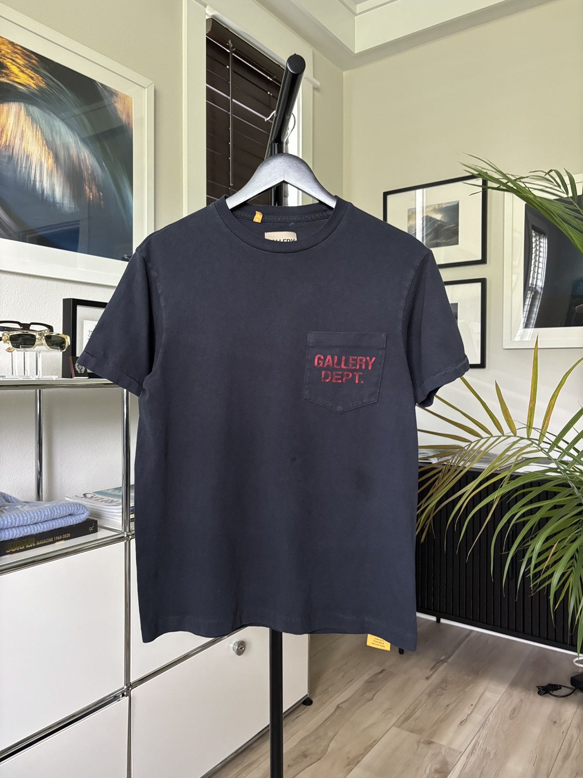 Dept Gallery Dept Black Red Logo Tee Shirt Hoodie, Sweatshirt | FlexRushtees.com