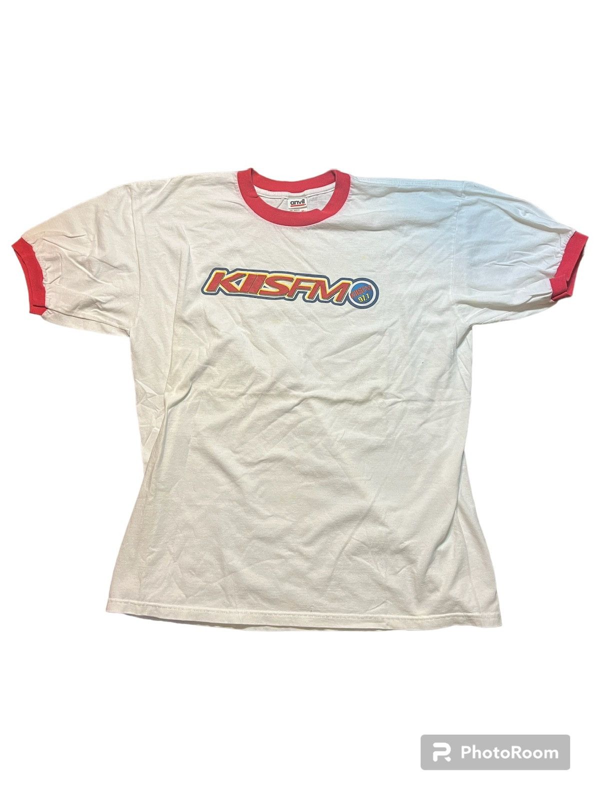 Vintage 2000s Kiis Fm Ringer T Shirt