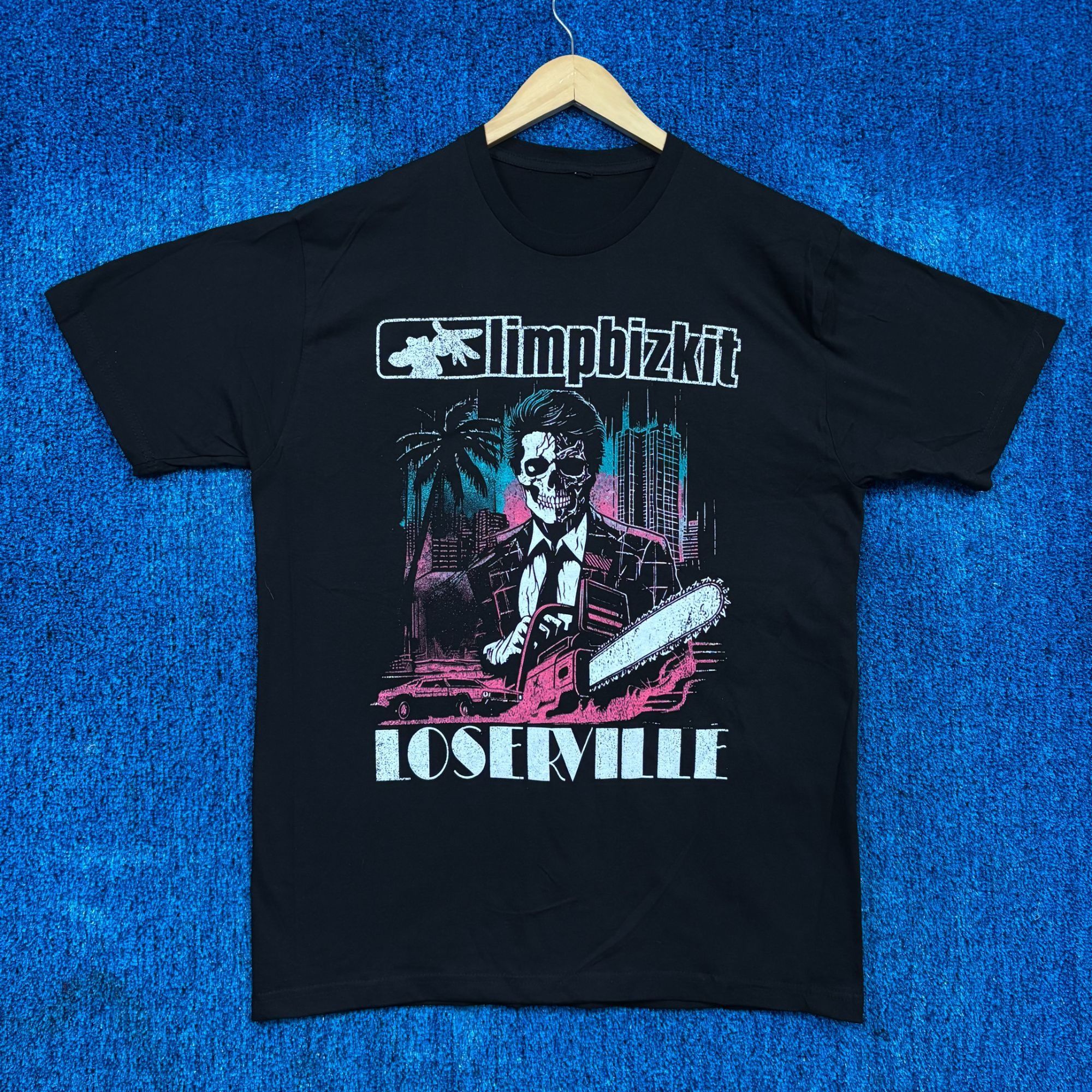 Band Tees Limp Bizkit Loserville European Tour Art Nu Metal Band Tee L Hoodie, Sweatshirt | FlexRushtees.com