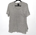 Designer Black Kaviar Paris Wide Collar Tee Custom Distressed Xxl