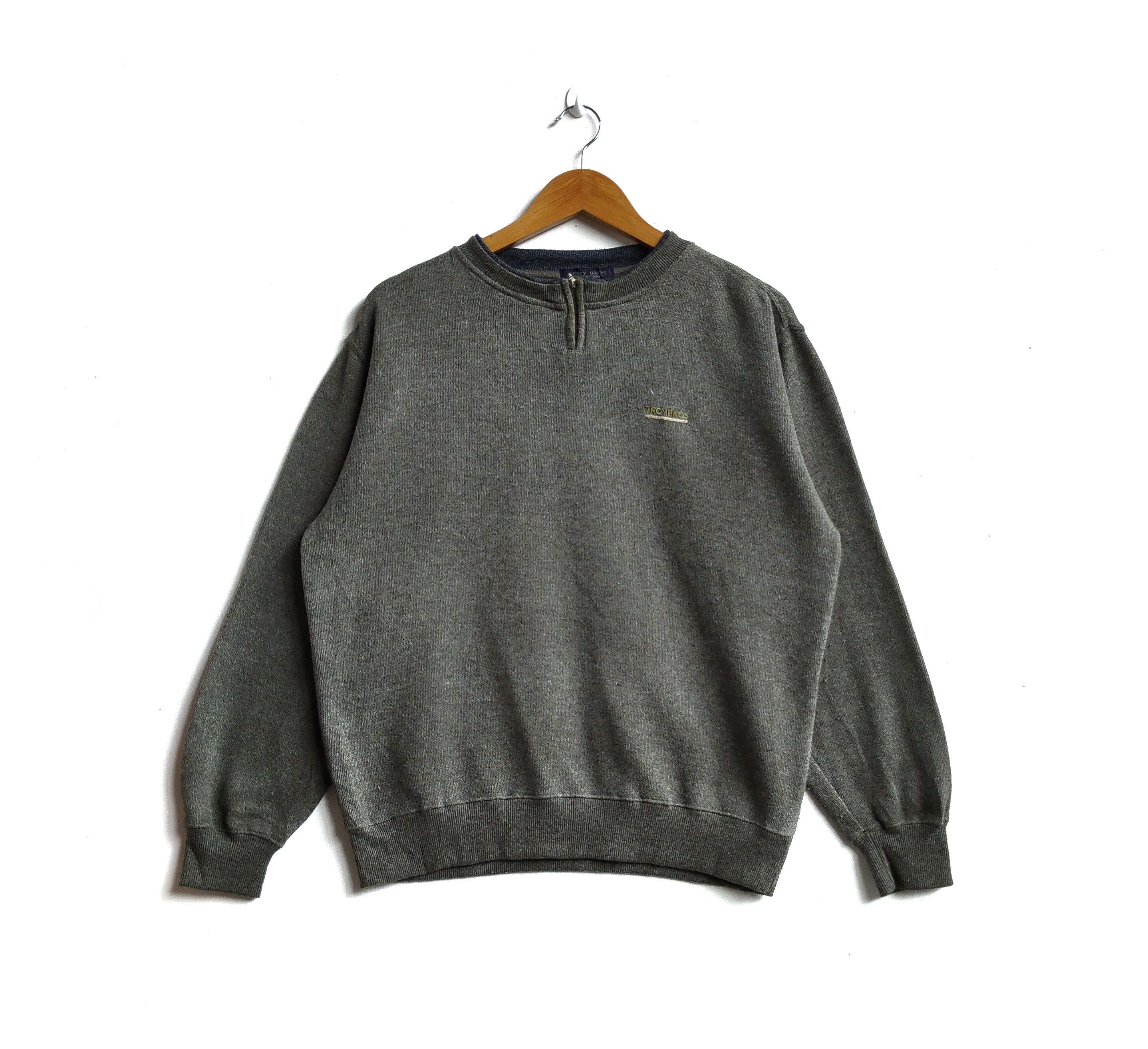 Vintage Sweatshirt Troy Bros California Quater Zipper