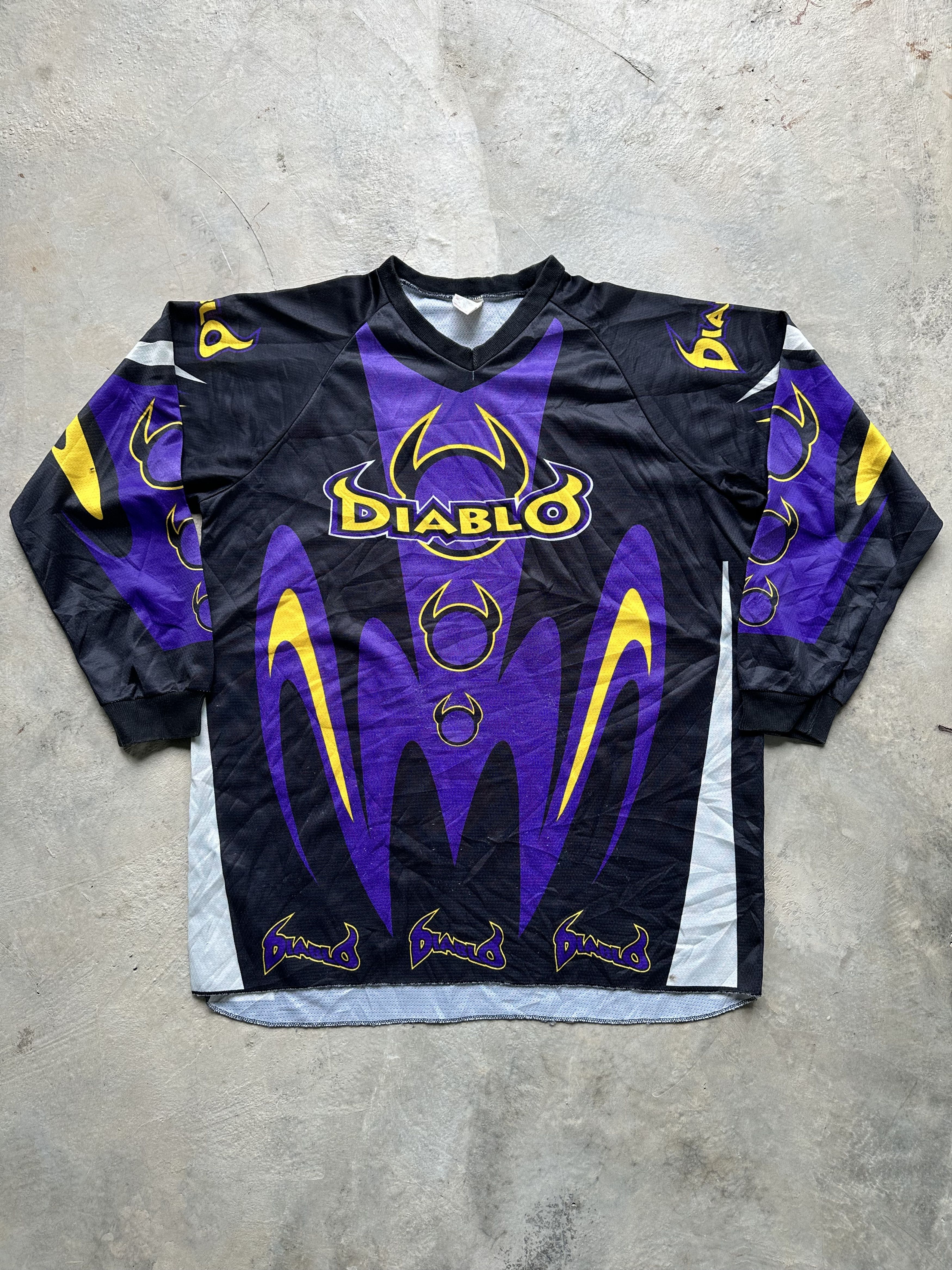 Vintage Diablo Jersey Crazy Graphics Flare