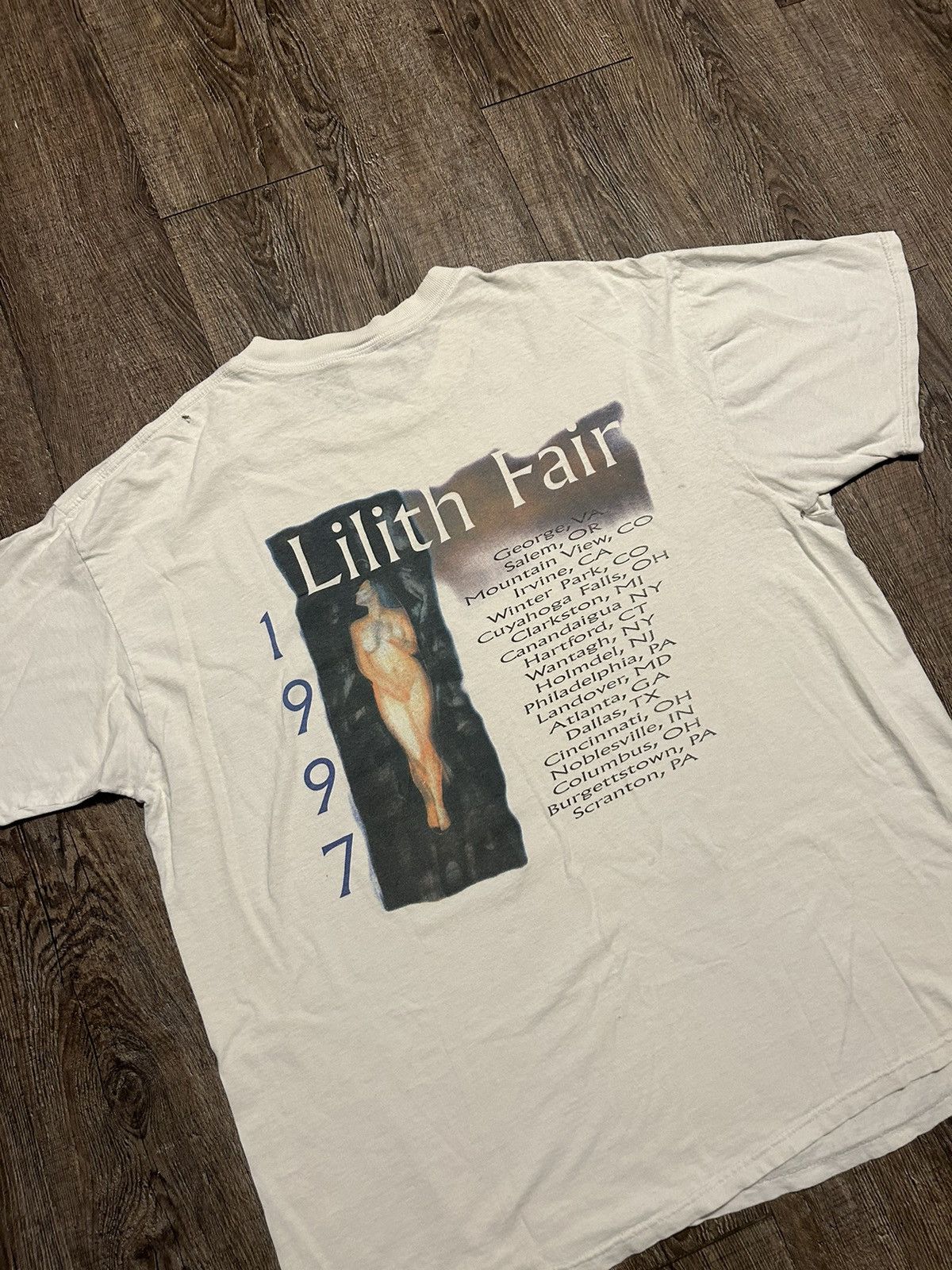 Vintage Rare Grail Lilith Fair 1997 Tour Distressed Tour Shirt Hoodie, Sweatshirt | FlexRushtees.com