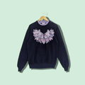 Vintage 90 S Morning Sun Flower Full Image Jumper Sweatshirt