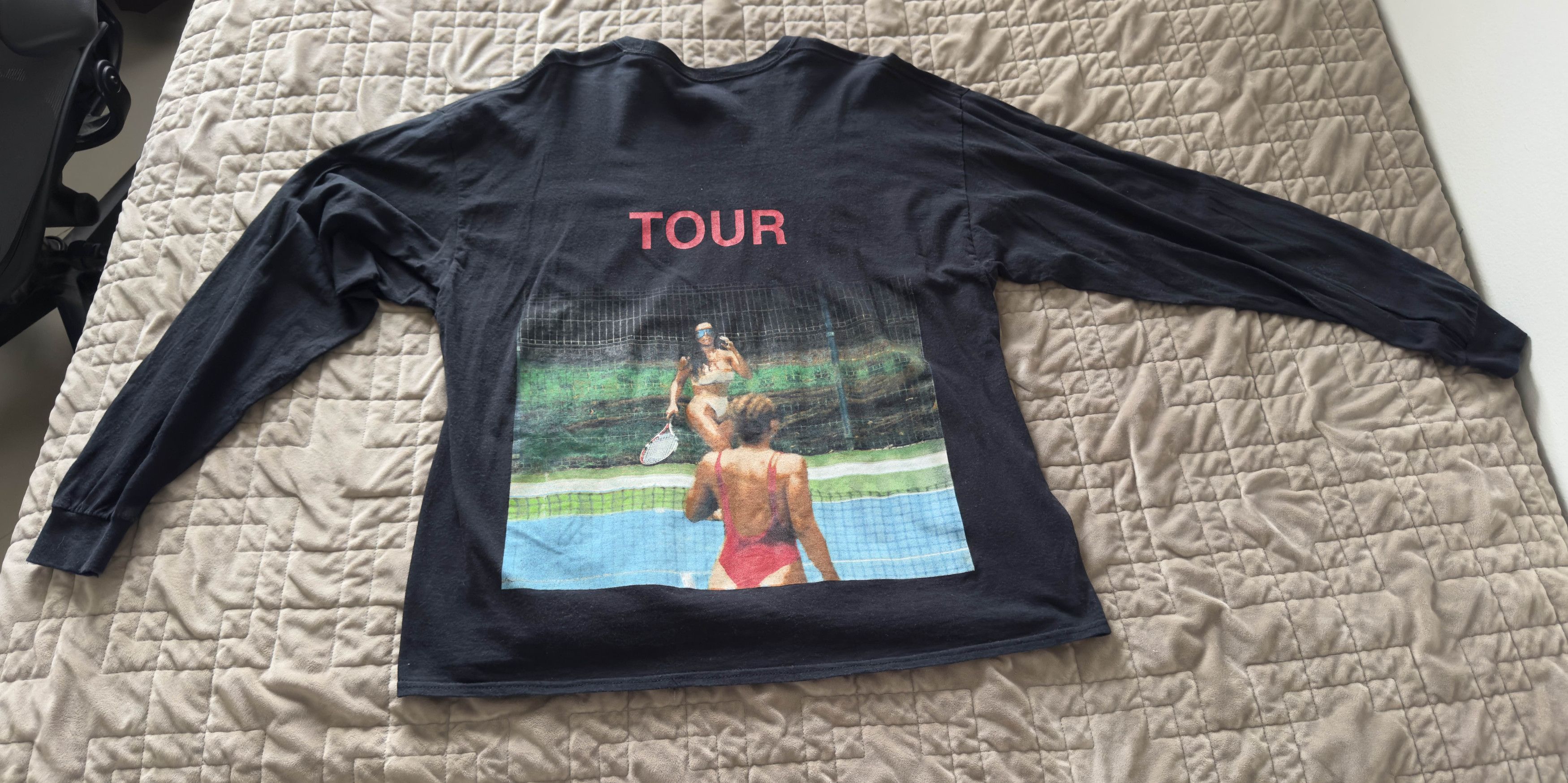 West Kanye West Saint Pablo Tour Kim K Tennis Long Sleeve