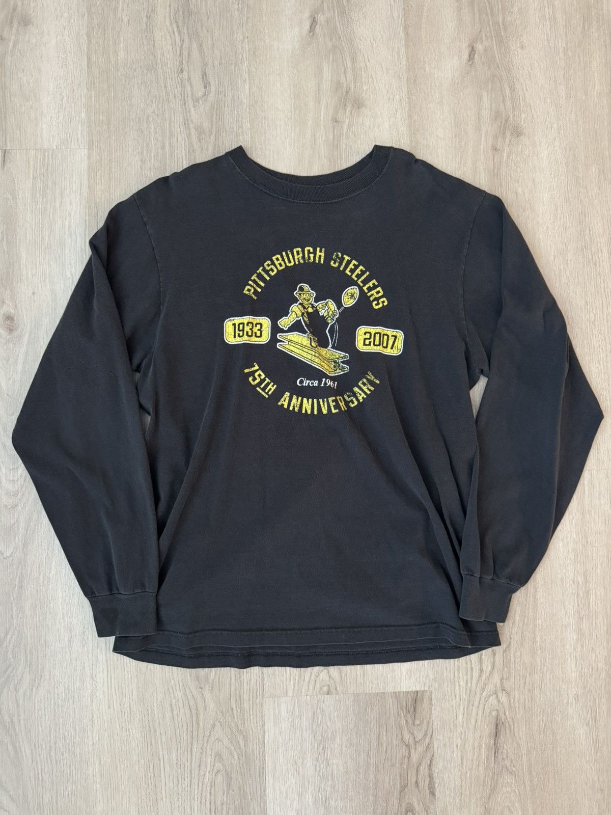 Vintage Y2k Reebok Pittsburg Steelers Long Sleeve Tee