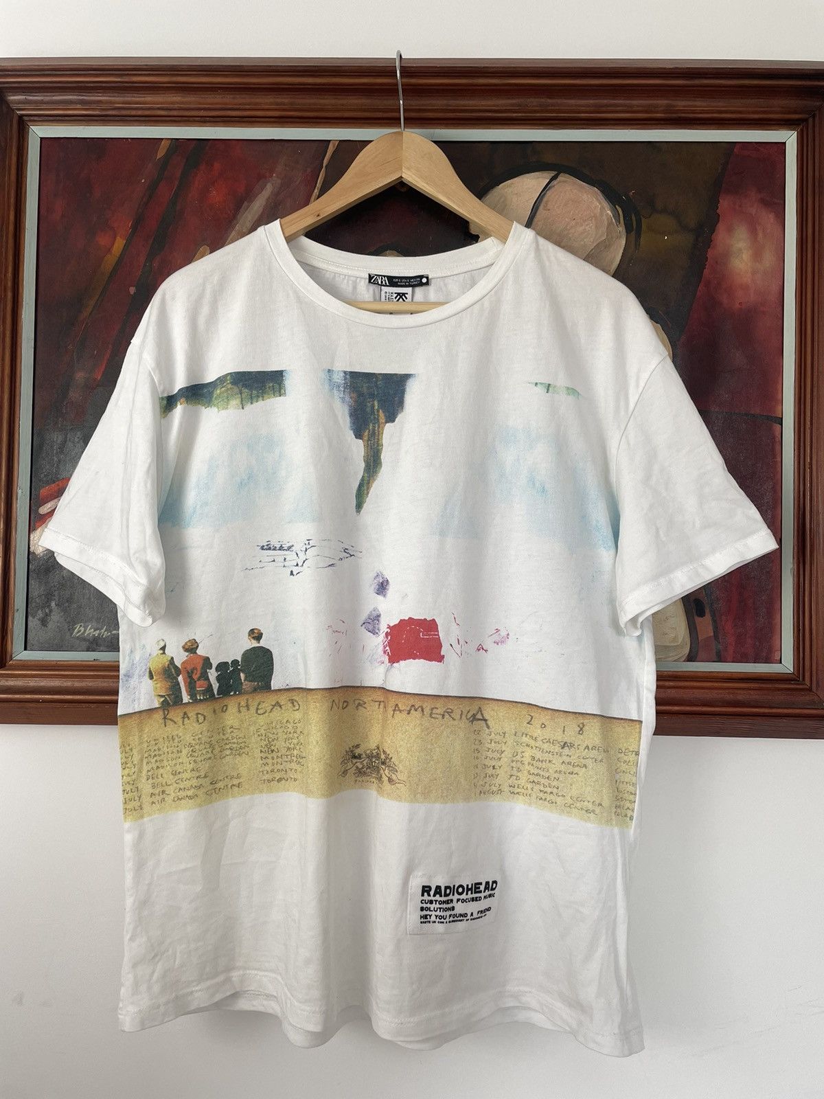 Vintage X Zara Rare Radiohead North America Tour 2018 Waste Clothing T-Shirts, Hoodie, Sweatshirt | FlexRushtees.com