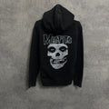 Vintage Misfits Zip Hoodie Washed Distressed 90s Punks Band T-Shirts, Sweatshirt | FlexRushtees.com