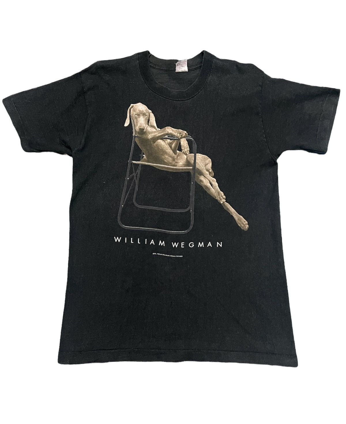 Vintage 90s William Wegman American Artist Tee Hoodie, Sweatshirt | FlexRushtees.com