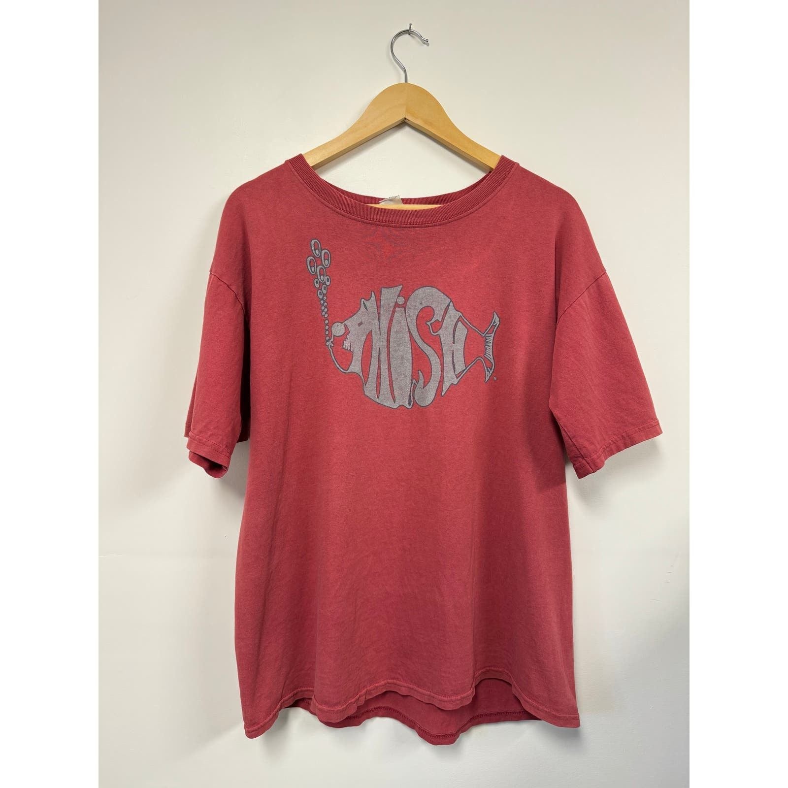 Vintage Phish 90 S Band Logo Tee Red L Hoodie, Sweatshirt | FlexRushtees.com
