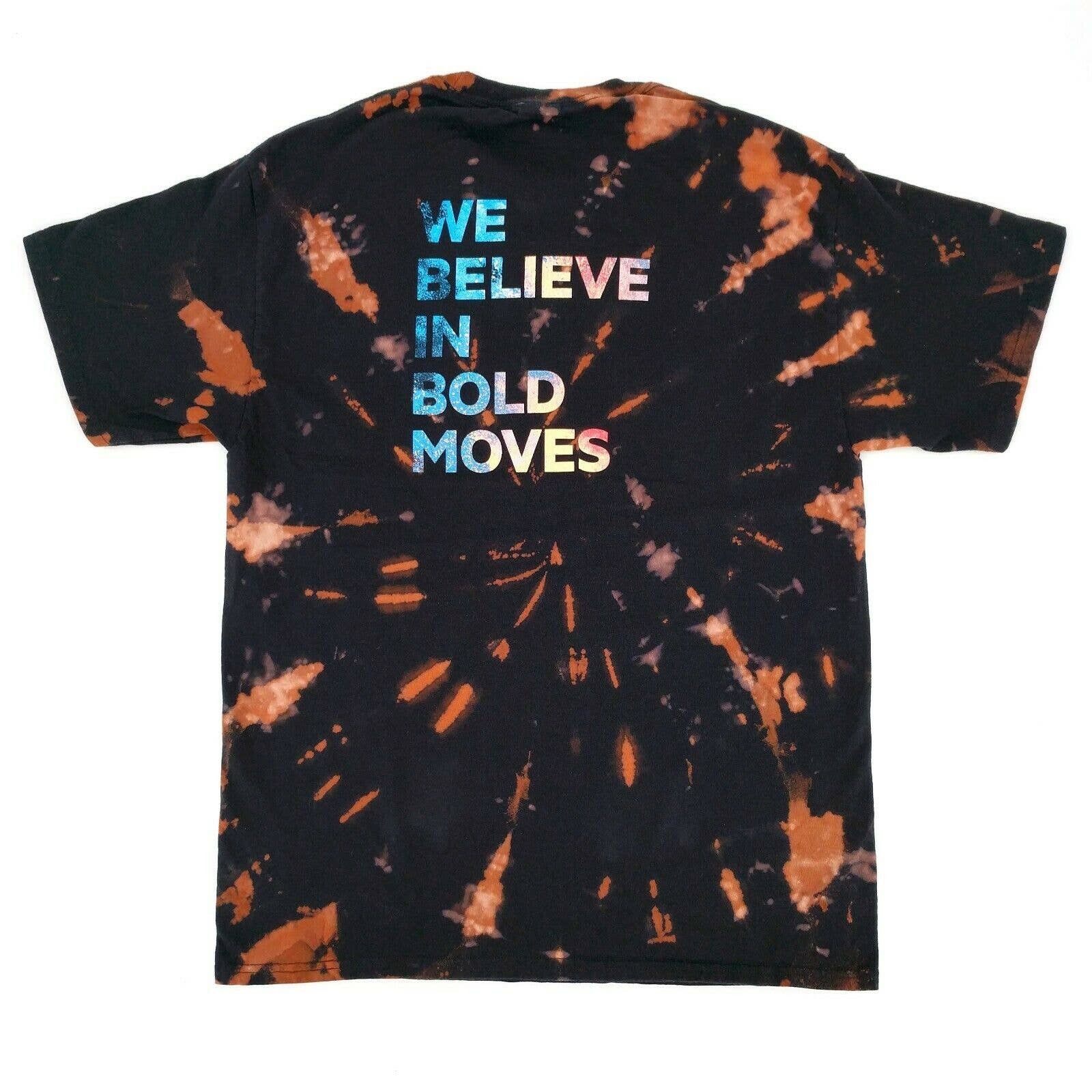Other We Believe In Bold Moves Custom Bleached Graphic T Shirt L Hoodie, Sweatshirt | FlexRushtees.com