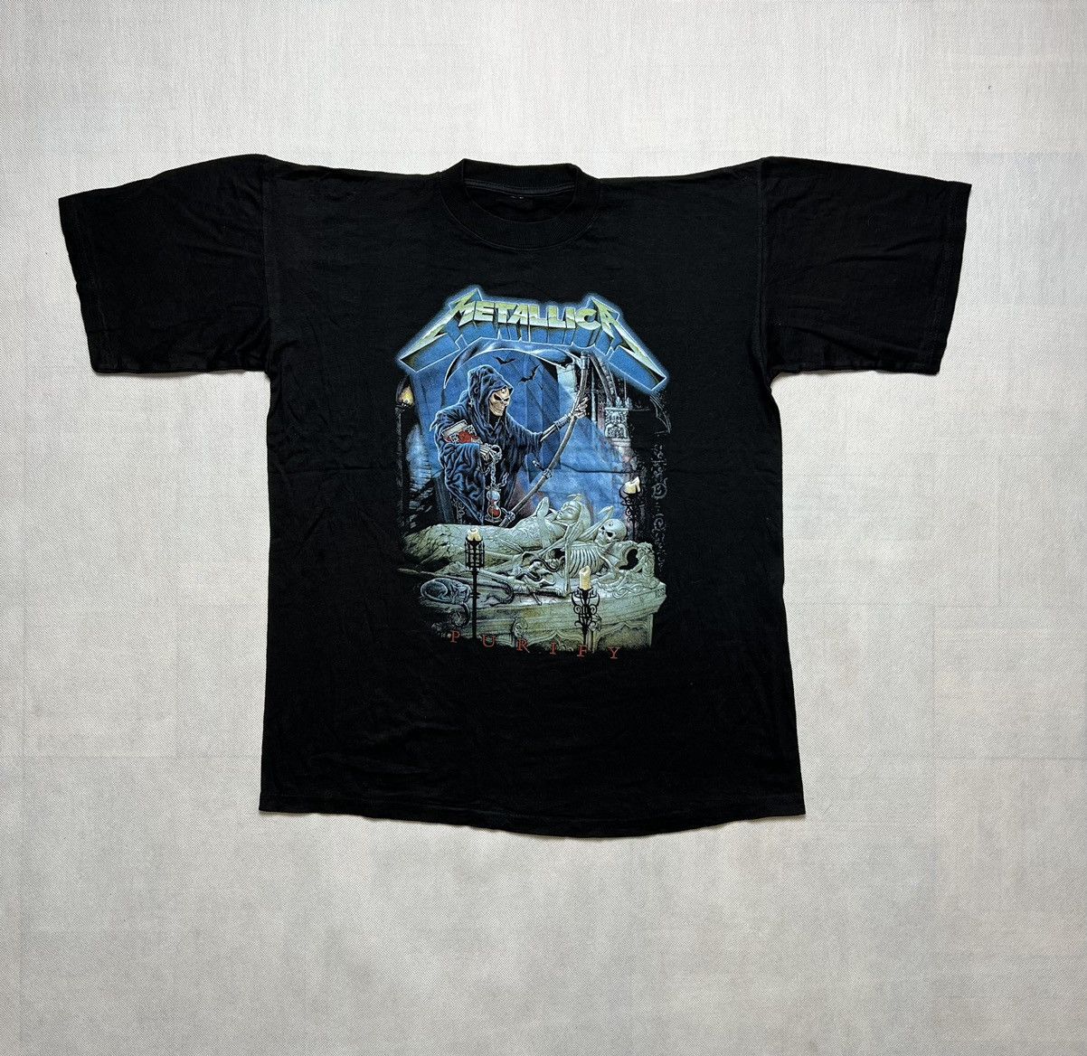 Metallica X Vintage Rare Metallica Purify Vintage 80 S 90 S Skeleton Tshirt Hoodie, Sweatshirt | FlexRushtees.com