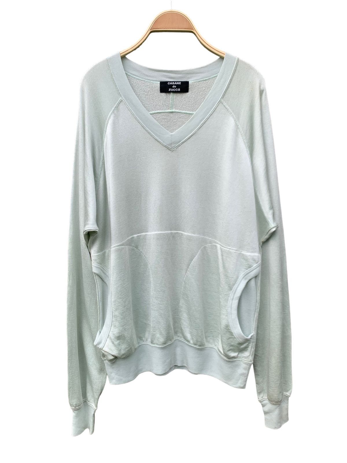 De Zucca Cabane De Zucca Shining V Neck Sweatshirt By Issey Miyake