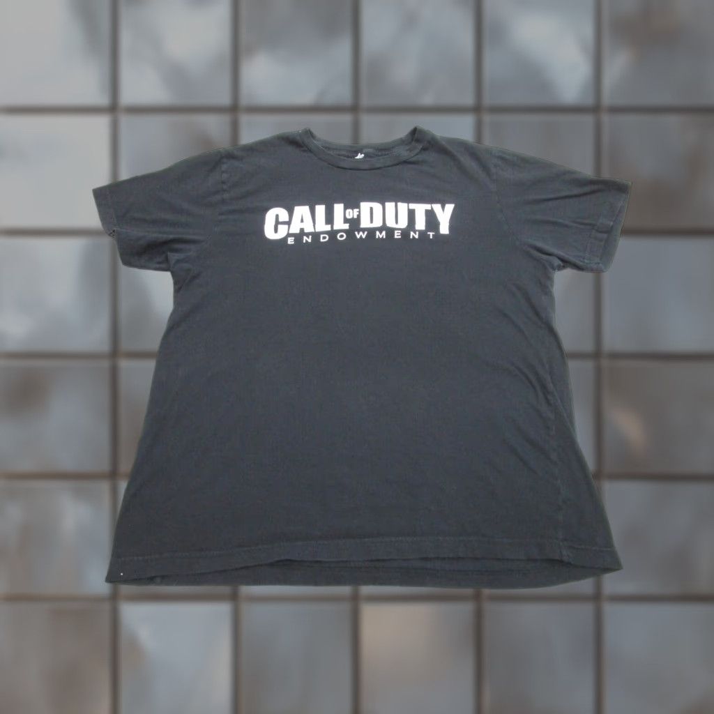 Vintage Call Of Duty T Shirt Mens Xl Black Short Sleeve Crew Neck Graphic Logo Activision Treyarch 2