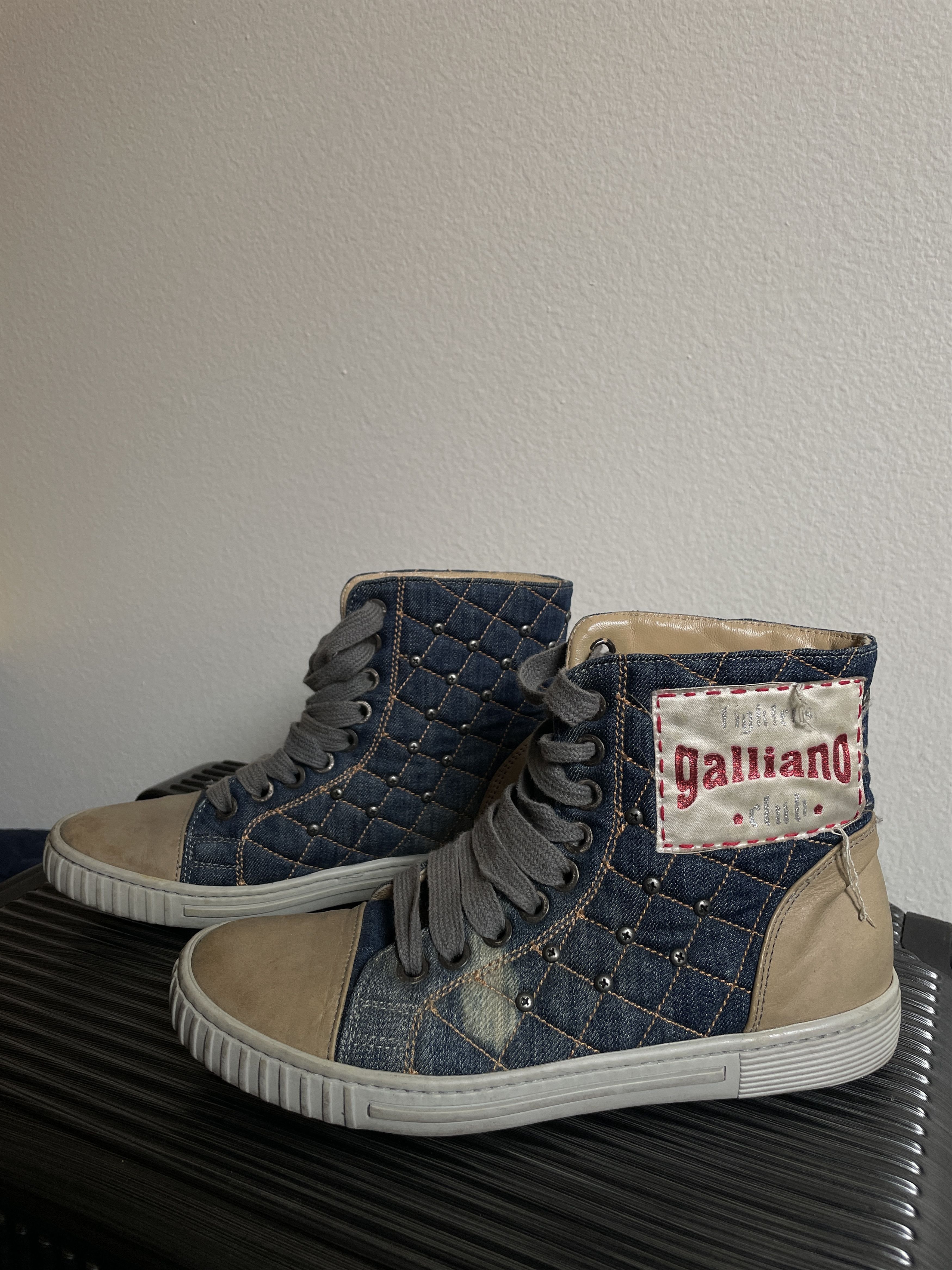 Galliano John Galliano Studded Fight Club High Tops Fw04