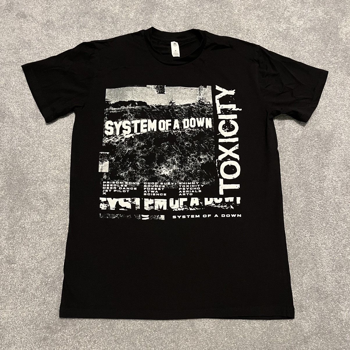Vintage System Of A Down Toxicity Photocopy Band Album Tee Hoodie, Sweatshirt | FlexRushtees.com