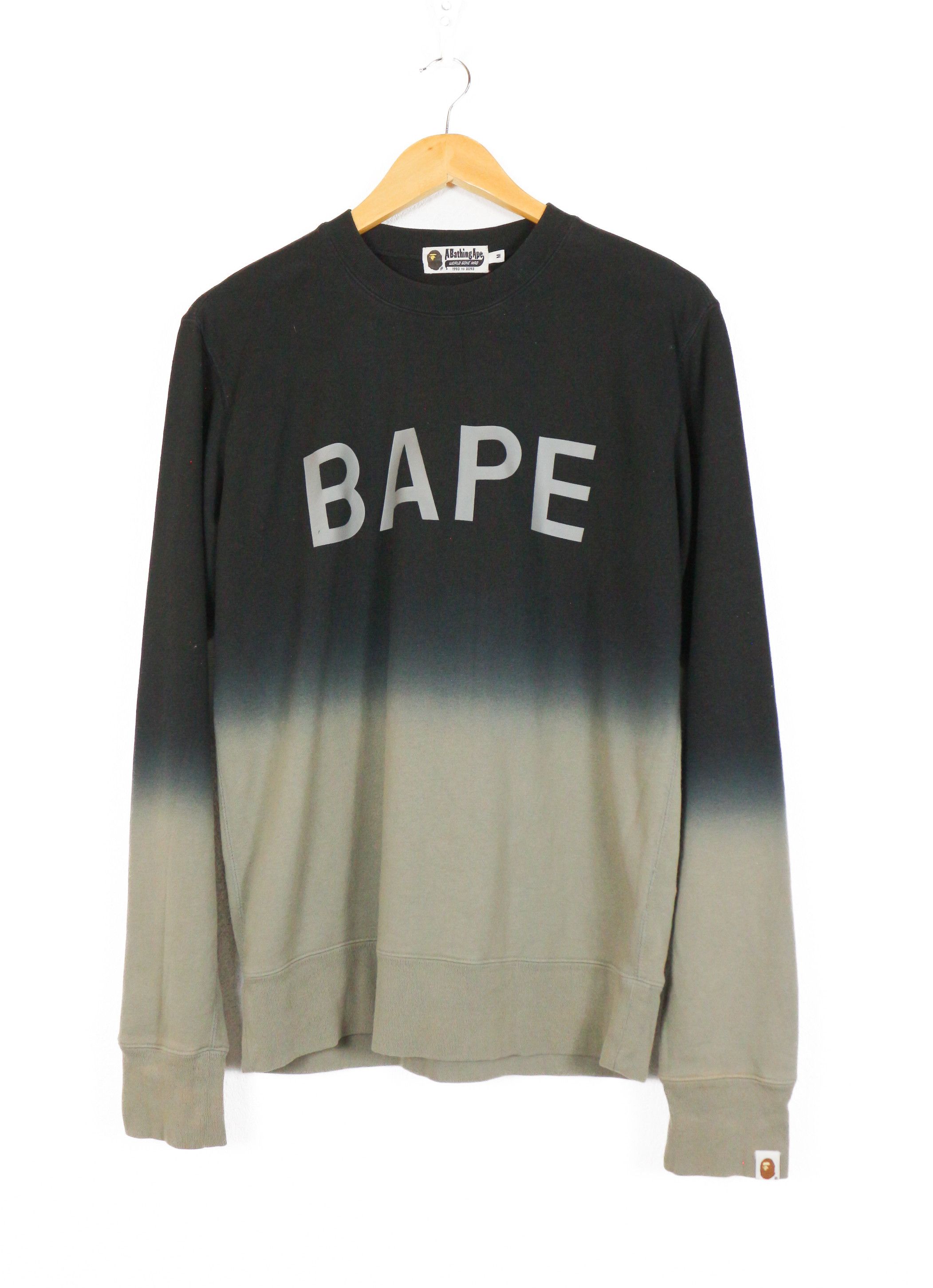 Bape Logo Gradation Graphic Sweatshirt T-Shirts, Hoodie | FlexRushtees.com
