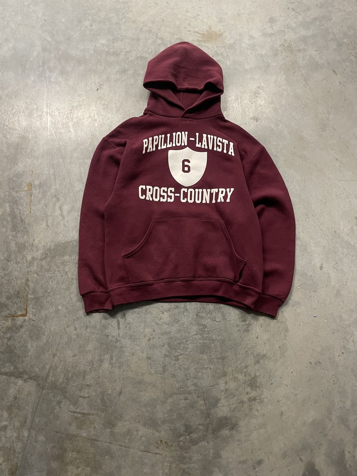 Vintage Y2k Russell Papillion La Vista Cross Country Hoodie