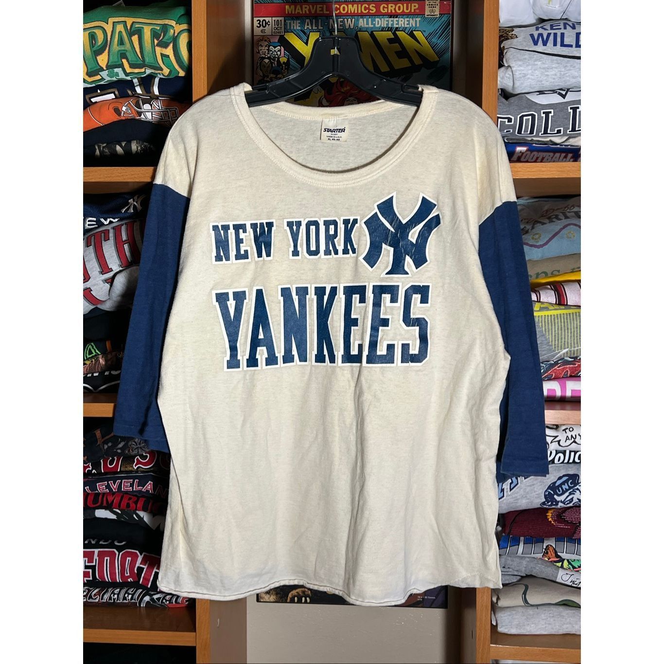 Vintage 70s Starter Mlb New York Yankees Raglan Tee