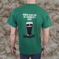 Vintage Guinness T Shirt Men L Green 1980s 1990s Beer Lager St Patrick S Day Screen Stars Sh