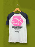 Pacific Steals Ocean Pacific Raglan Embroided Tee Hawaii Surf