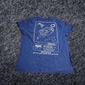 Hanes Vintage Nasa Spacex Crew Dragon Behnken Dm 2 T Shirt Women Blue Short Sleeve V Neck
