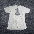 Jerzees Vintage 90s Mens L First Mate T Shirt Boating Ocean Yacht Cotton White Made In Usa