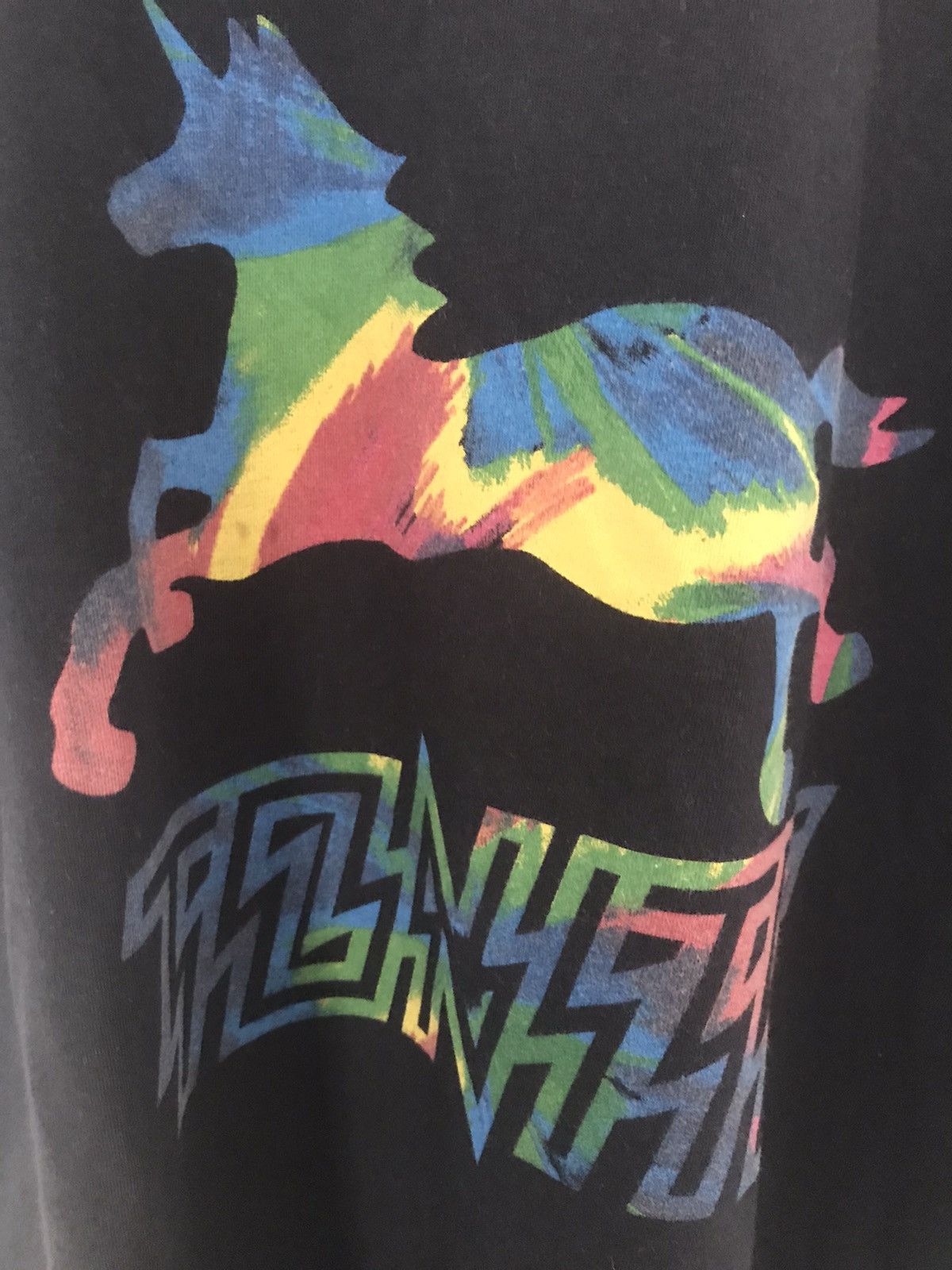 Palace X Vintage Tonite Psychedelic Unicorn Graphic Print T Shirt Ss2006