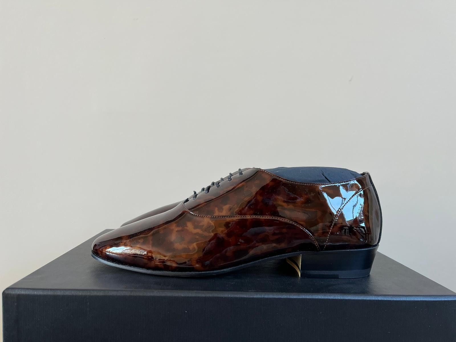 Saint Laurent Paris Shining Boot In Brown Color