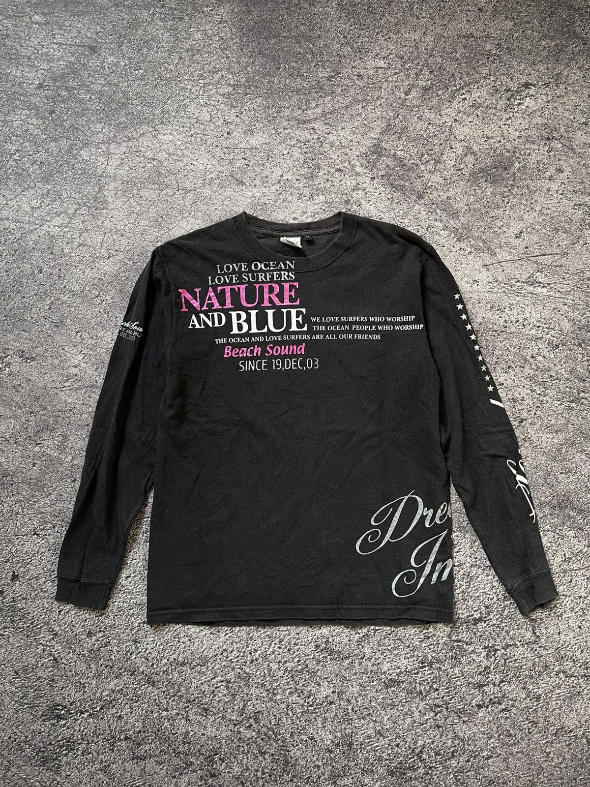 Japanese Brand Y2k Beach Sound Ifsixwasnine Punk Style Long Sleeve