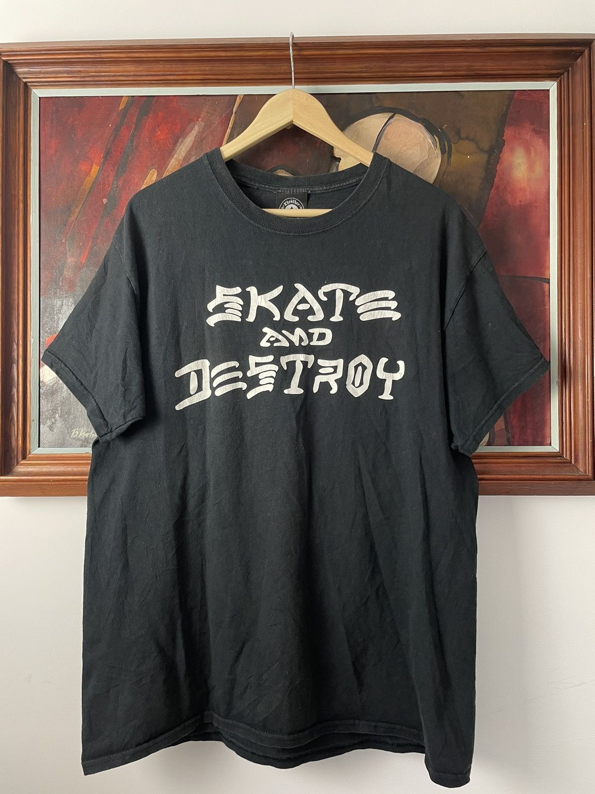 Vintage Y2k Skate And Destroy Thrasher Magazine Skate Tee Hoodie, Sweatshirt | FlexRushtees.com