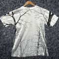 Vintage California Solar T T Shirt White Men S Medium Bald Eagle All Over Print Short Sleeve