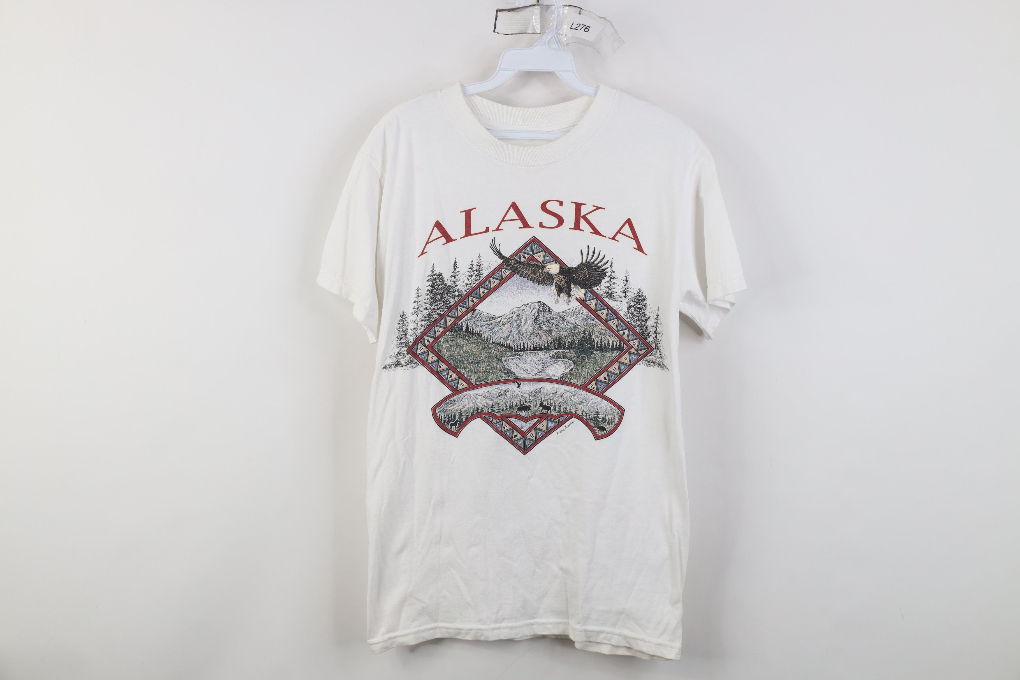 Vintage 90s Streetwear Alaska Nature Eagle Mountain T Shirt
