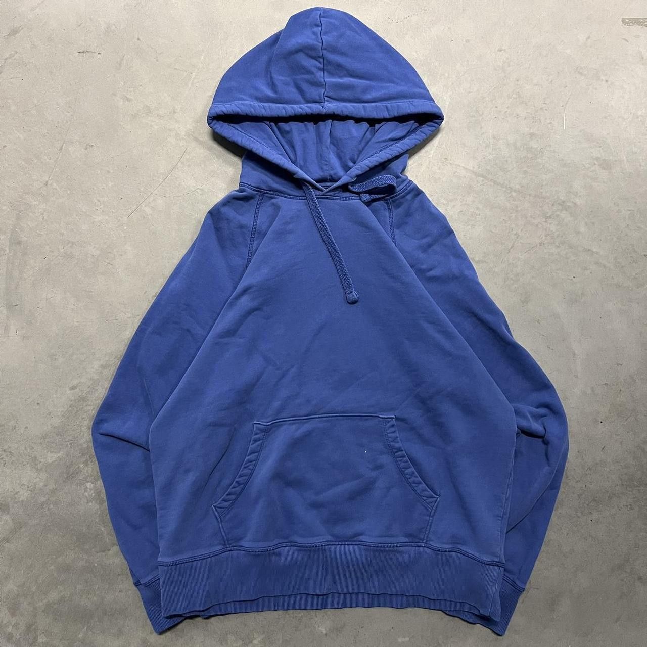 Crazy Vintage Y2k 2000s Blank Blue Great Quality Goodfellow Minimalistic Essential Hoodie