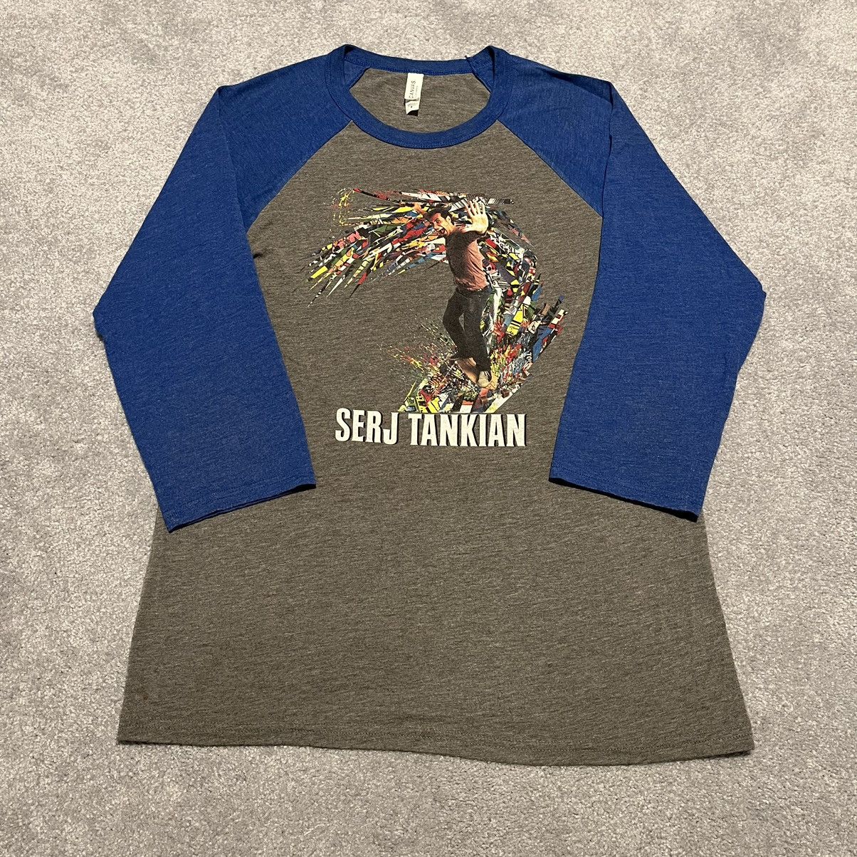 Vintage System Of A Down Serj Tankian 3 4 Sleeve Raglan Baseball Tee Hoodie, Sweatshirt | AU16VibeMintTees.com