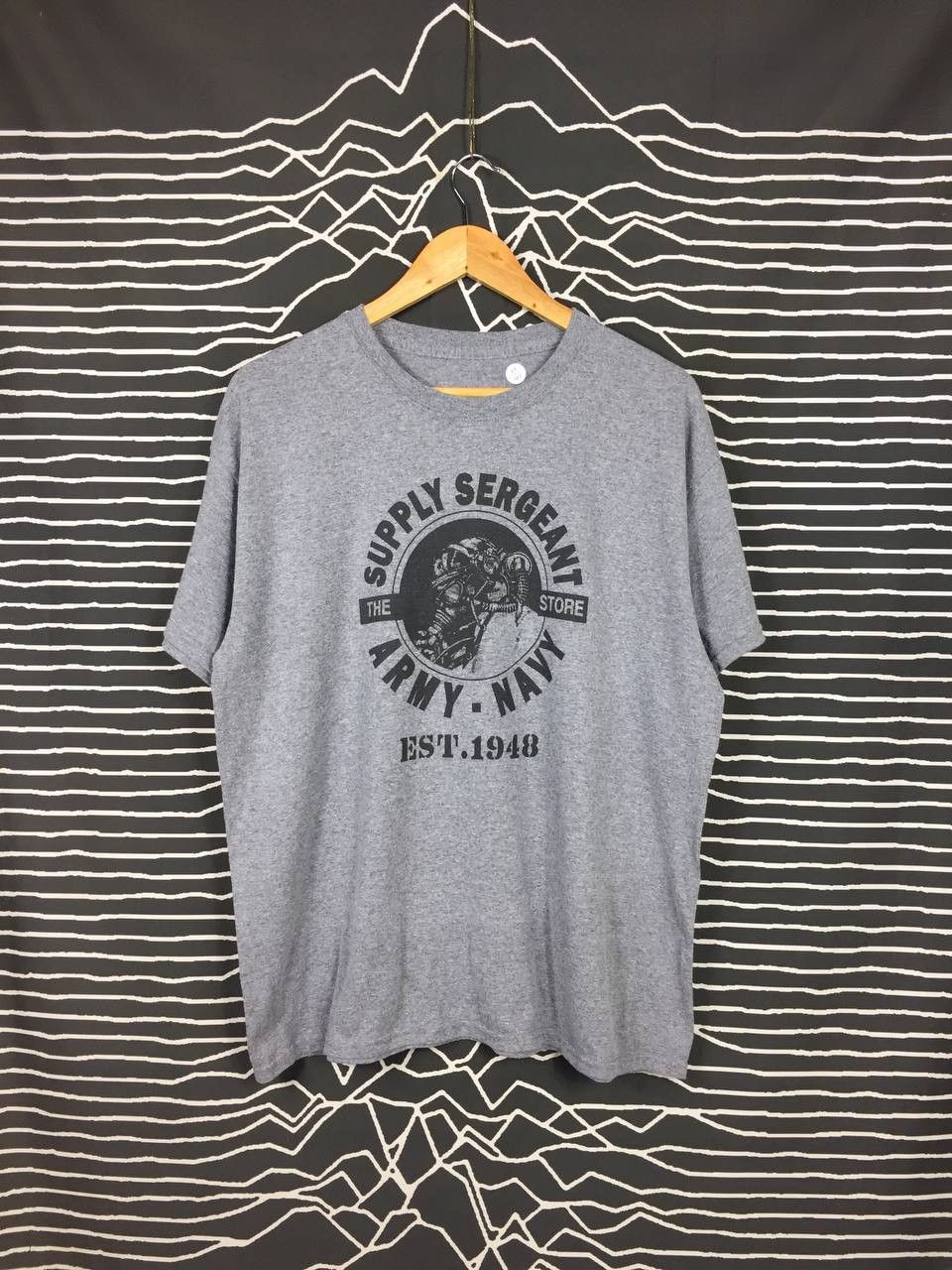 Vintage Supply Sergeant Army Navy Graphic Printed Tee Hoodie, Sweatshirt | FlexRushtees.com