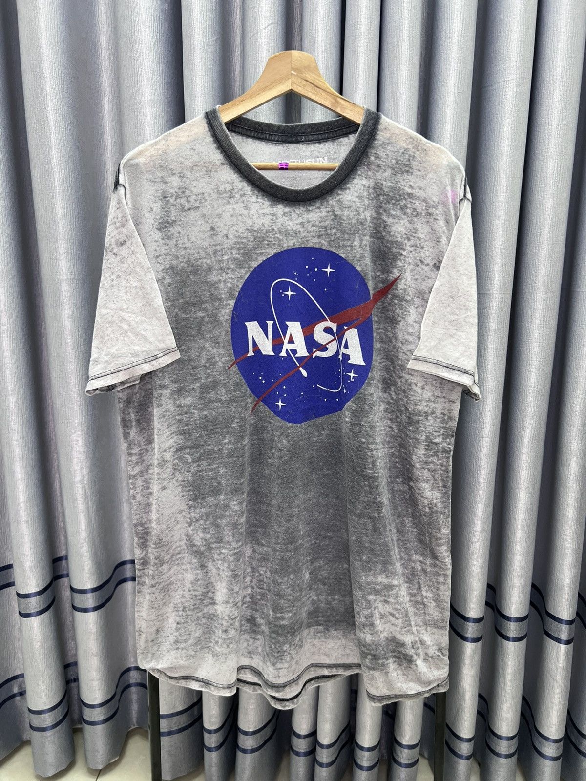 Nasa Vintage Style Thrashed Burnout Nasa Tshirt