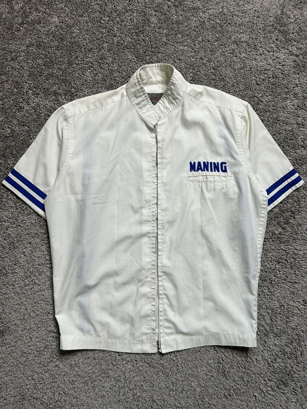 Vintage 60s Kaoton Bank Bowling Tee Embroidered Dyogi Maning