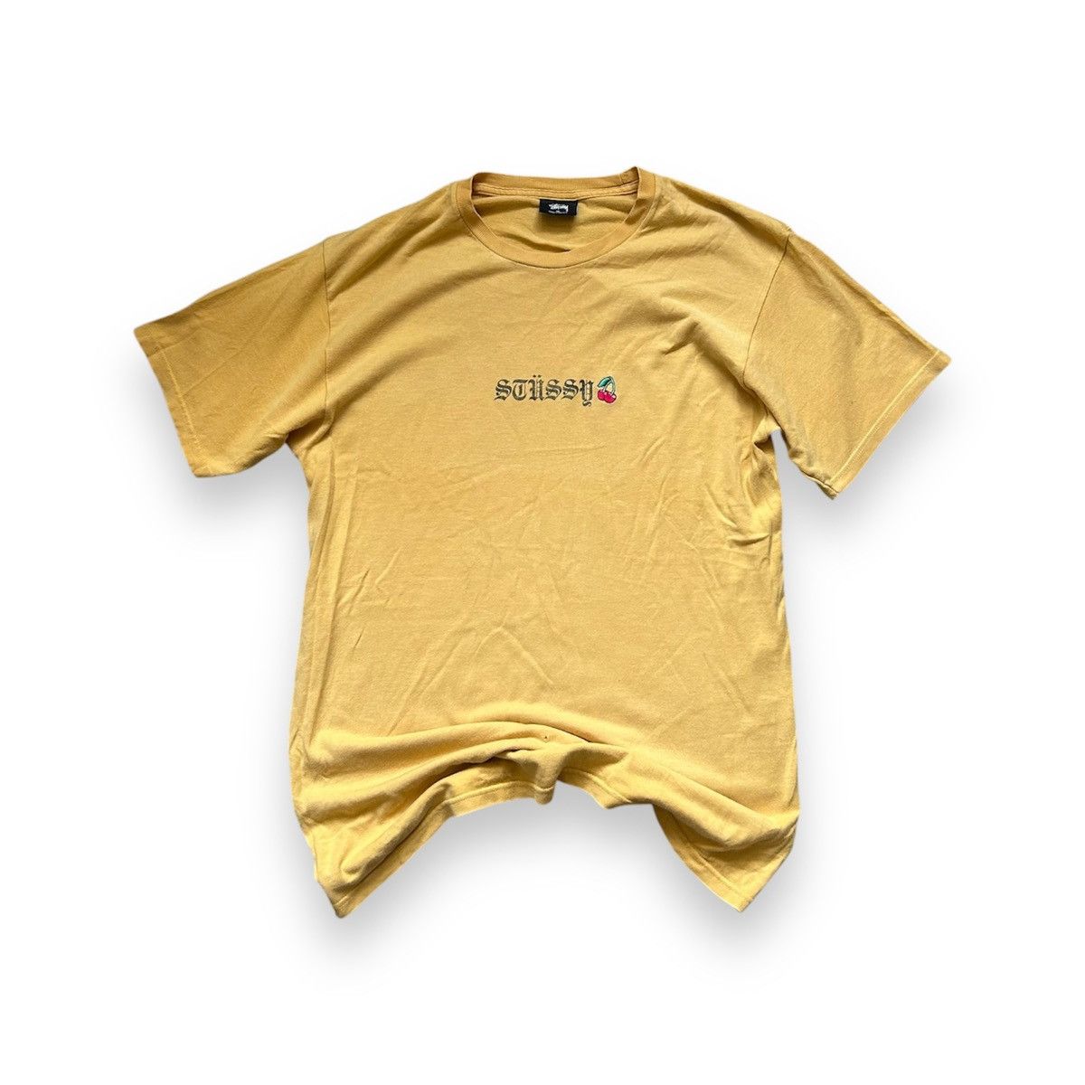 Vintage Stussy T Shirt Cherry Yellow Hoodie, Sweatshirt | FlexRushtees.com