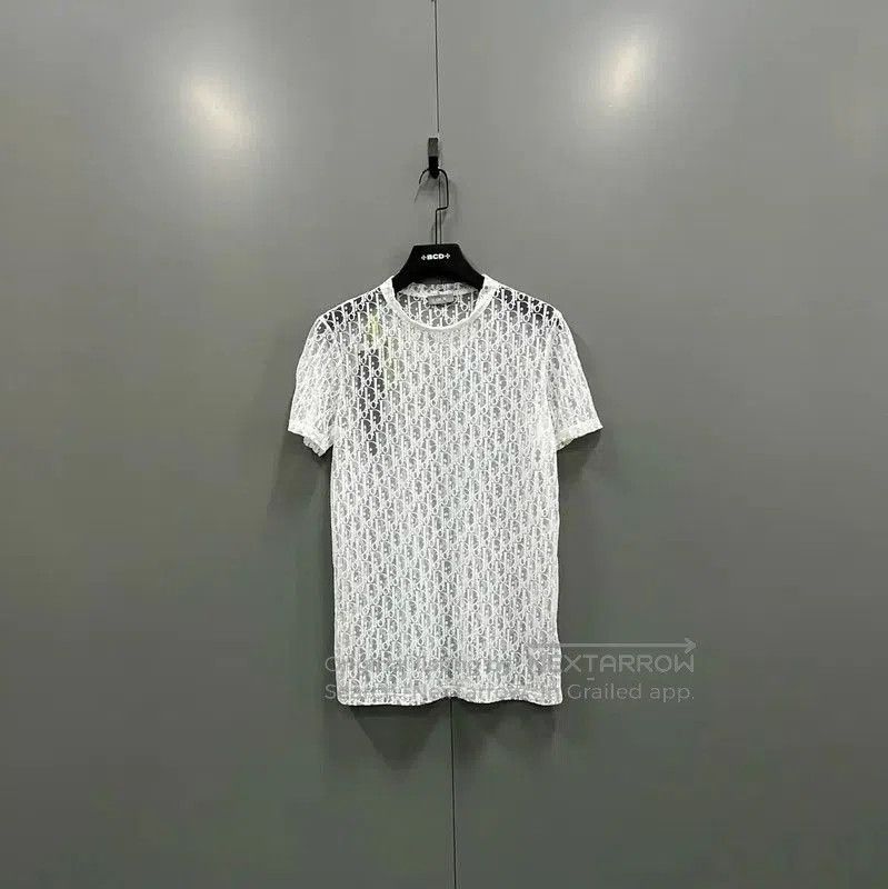Dior Summer White Cotton Logo Short Sleeve Tee Hoodie, Sweatshirt | FlexRushtees.com