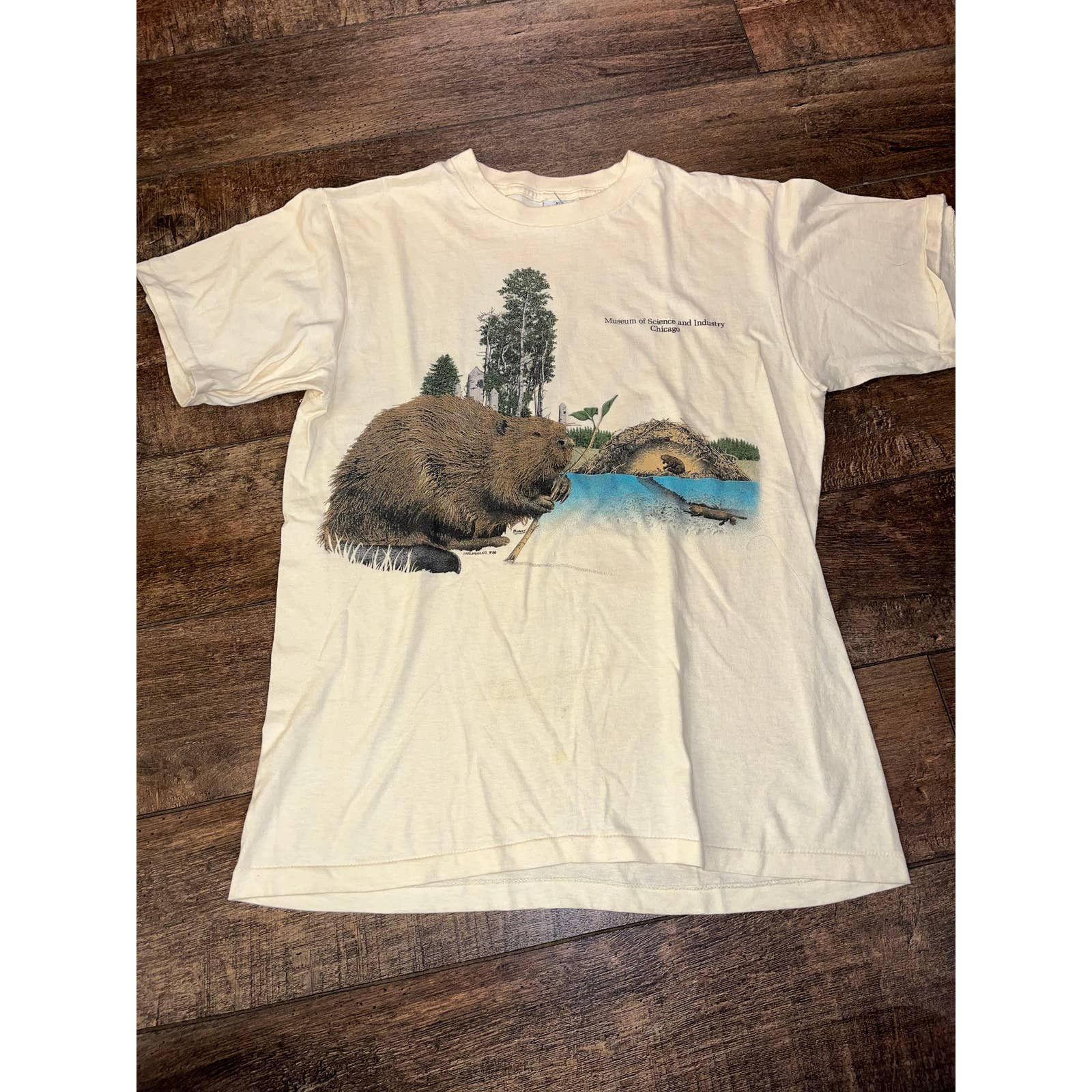 Vintage Museum Of Science And Industry Chicago Tee Large Hoodie, Sweatshirt | FlexRushtees.com
