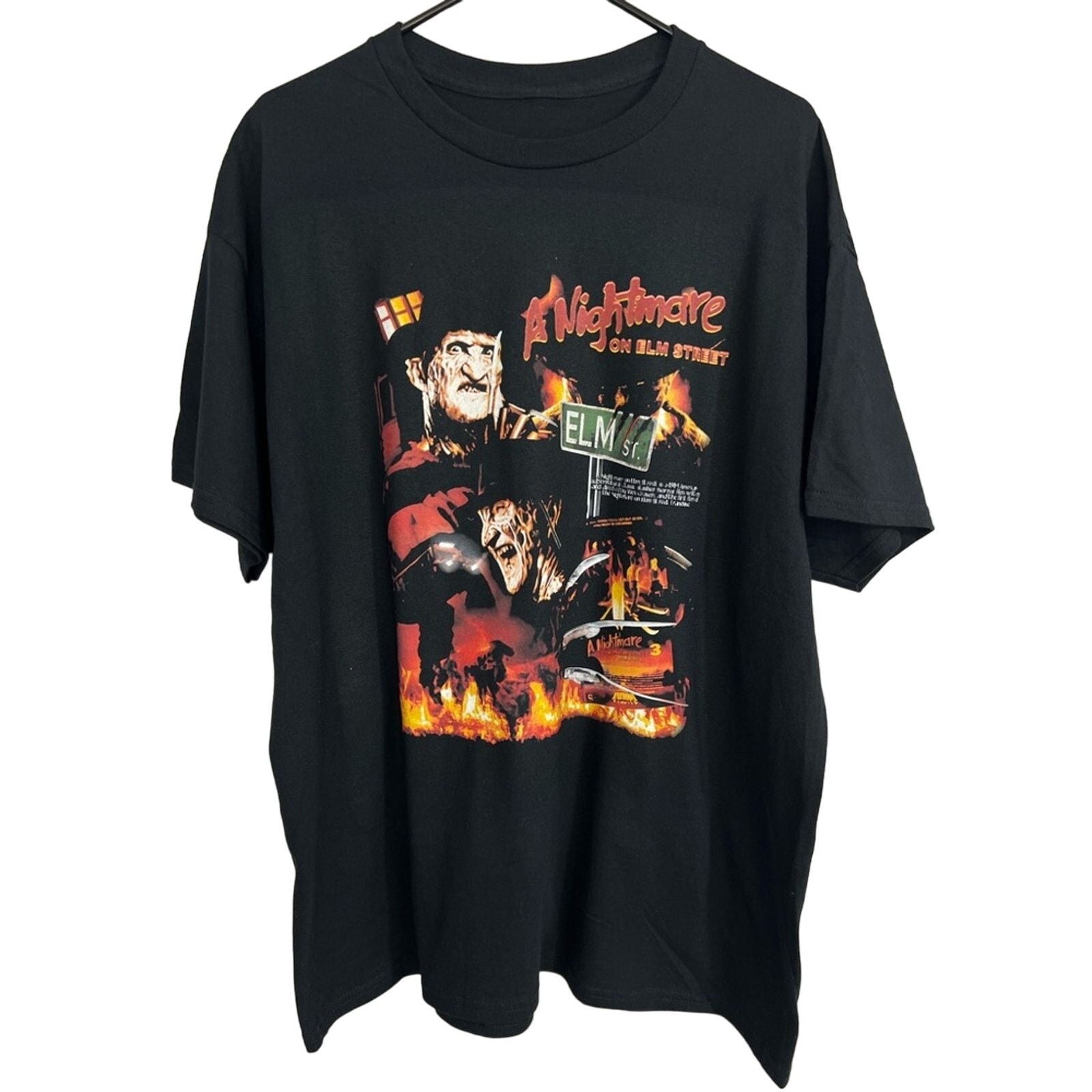 Expert Horror Nightmare On Elm Street Freddy Kreuger Big Print Size Xl New