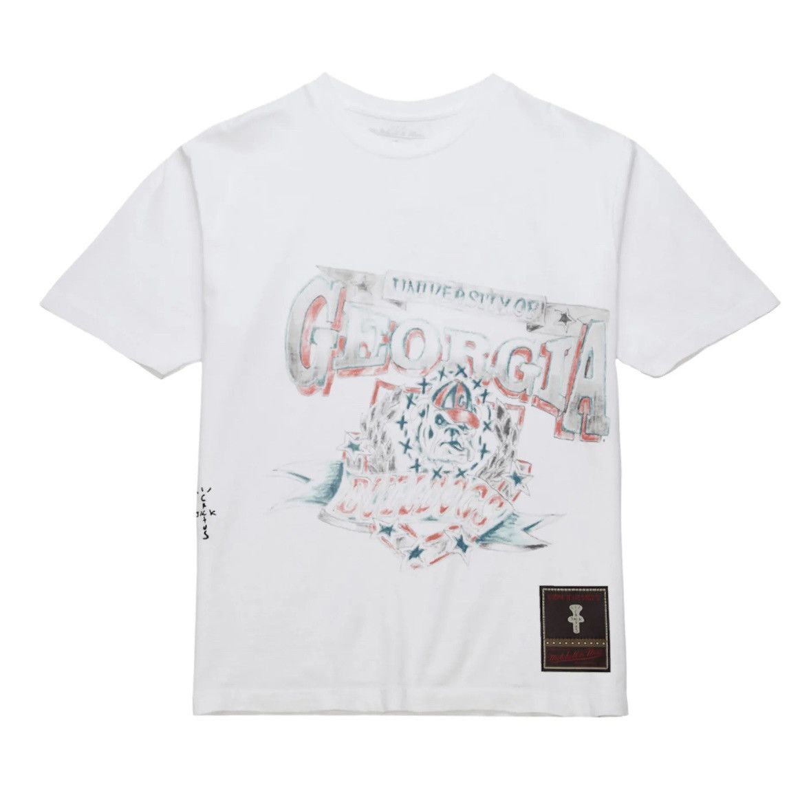 Scott Travis Scott Michell Ness Georgia Bulldogs Handdrawn Tee