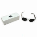 Net Ne Net Nya Pattern White Sunglasses