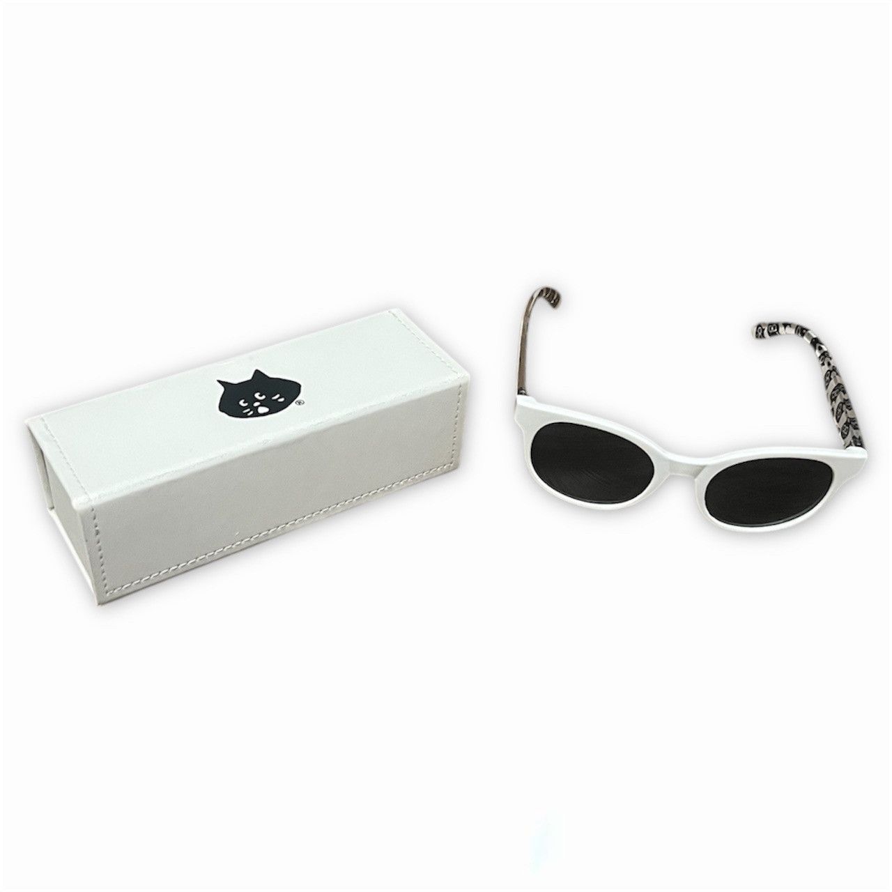 Net Ne Net Nya Pattern White Sunglasses